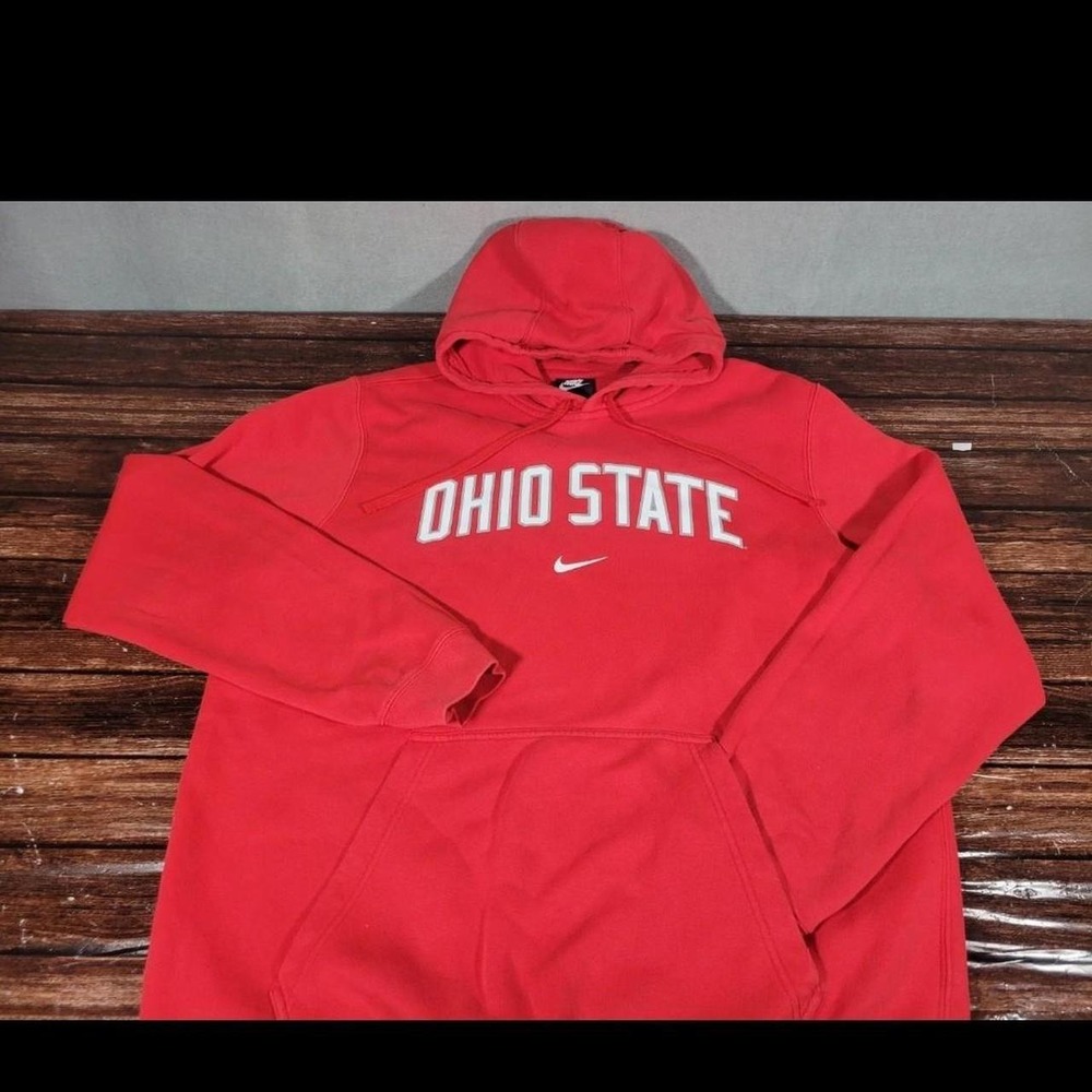 Nike Ohio State Buckeyes Hoodie Mens XL Red Pullover Sweatshirt NCAA Fan Gear